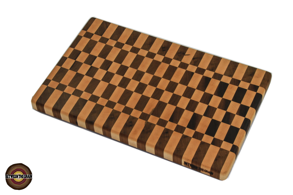 Checkered Pattern End Grain Cutting Board