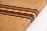 Birch Serving Tray with Exotic Stripes