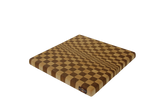 maple and cherry fading pattern end grain cutting board on white background
