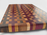 Close up of BTG cutting board on white background
