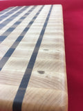 Close up of maple and walnut