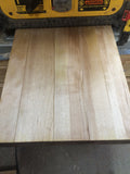 edge grain cutting board in planer