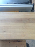 freshly planed wood board