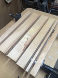 glued wood panels for edge grain cutting board